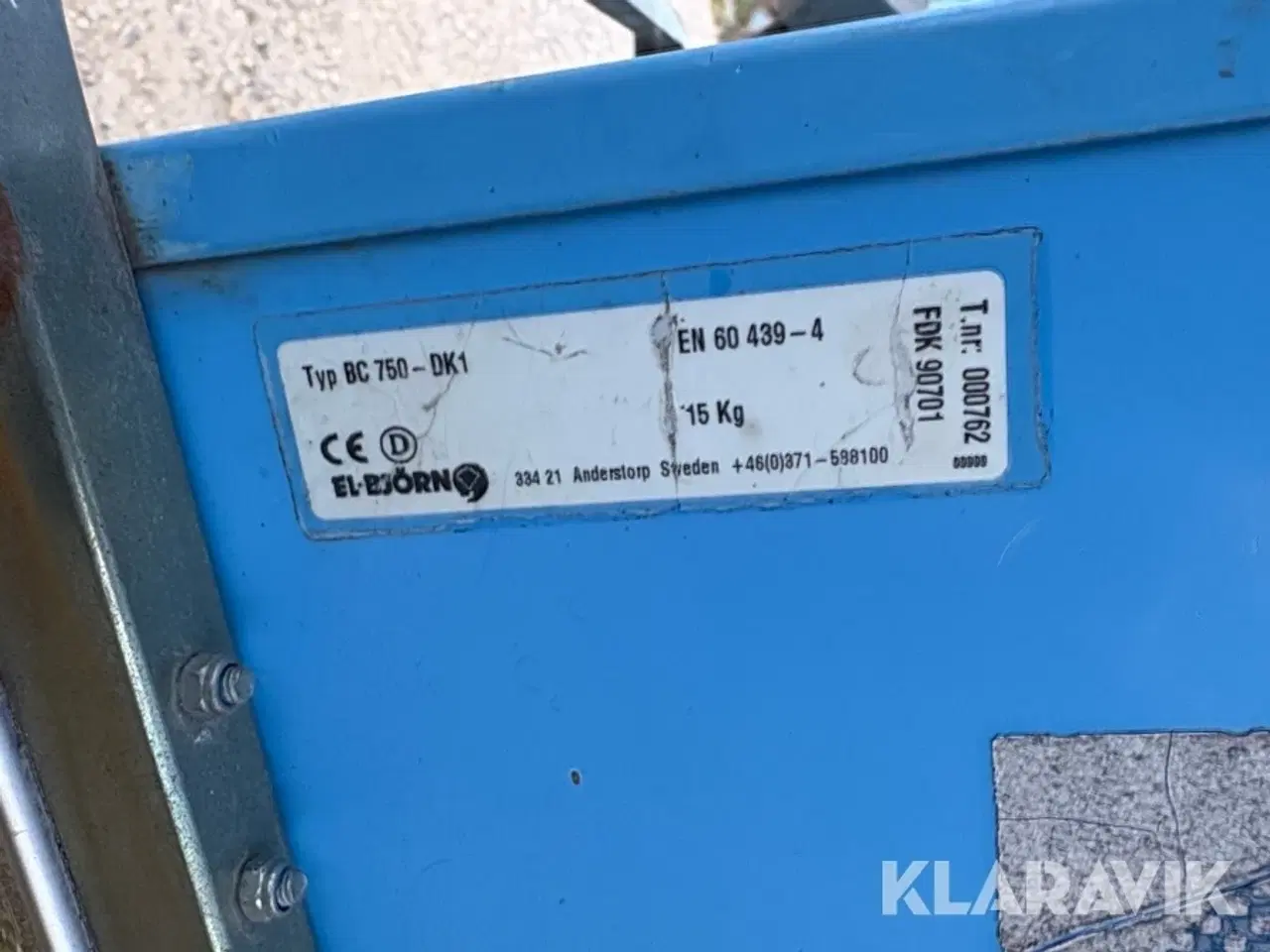 Billede 7 - Byggestrømstavler El Björn BC 750 DK1 - 3 styk