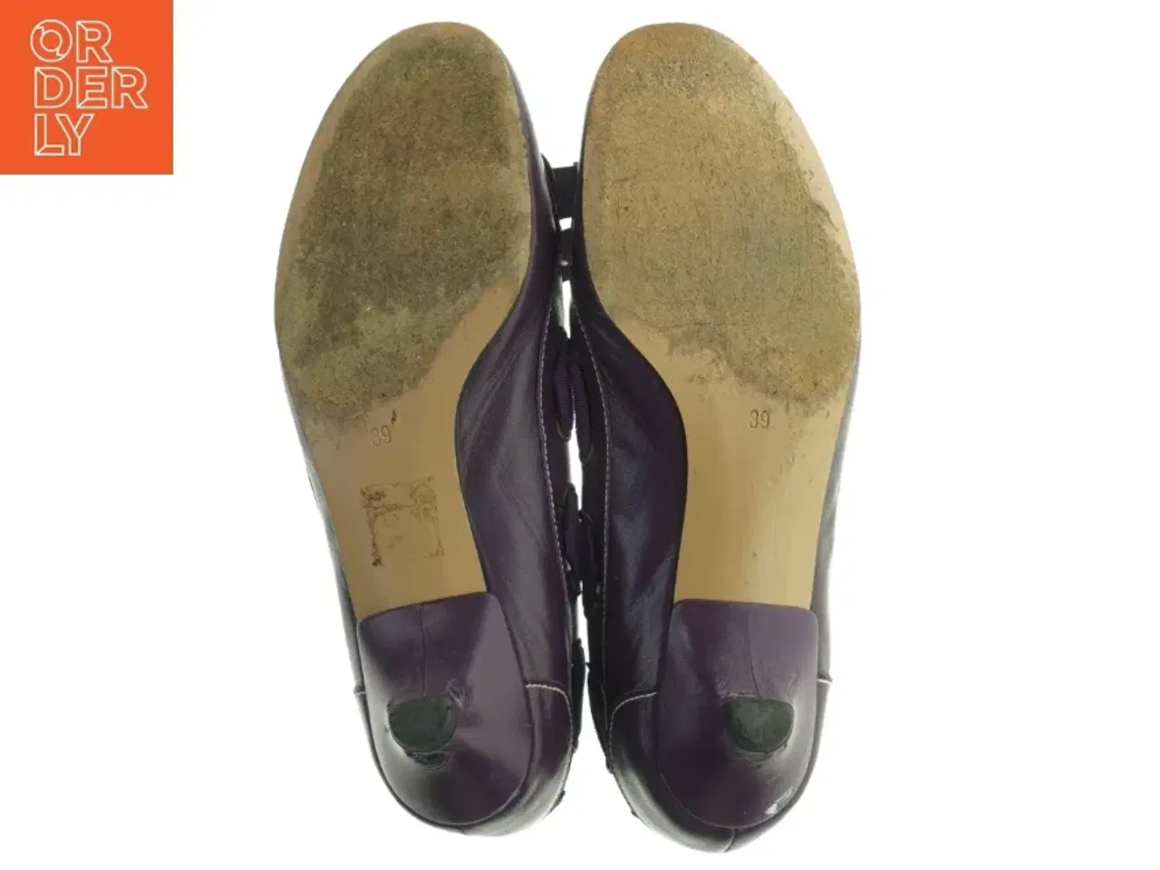 Billede 2 - Mørkelilla ballerinasko fra Helene Steensby (str. 39)