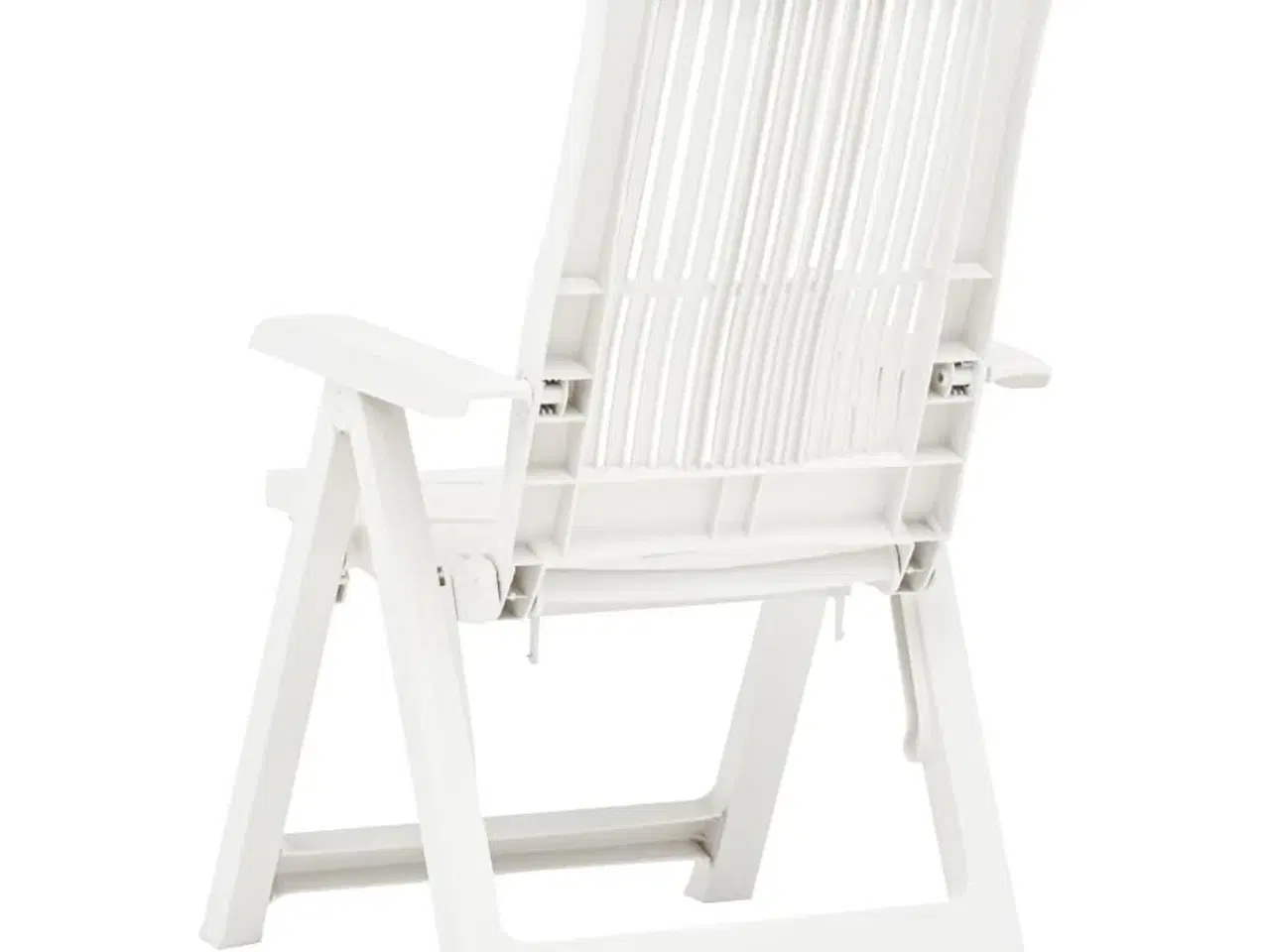 Billede 6 - Havelænestole 2 stk. plastik hvid