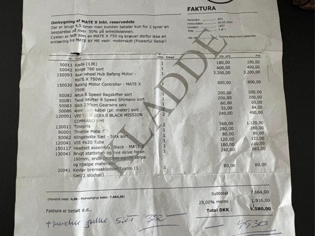 Billede 6 - Mate bike 750w