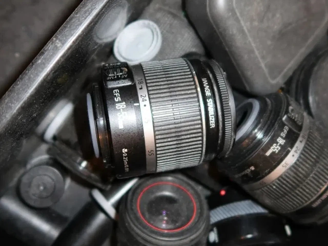 Billede 3 - Kasse med div. Objektiver CANON EFS 18.55mm, SEIKO m.fl.