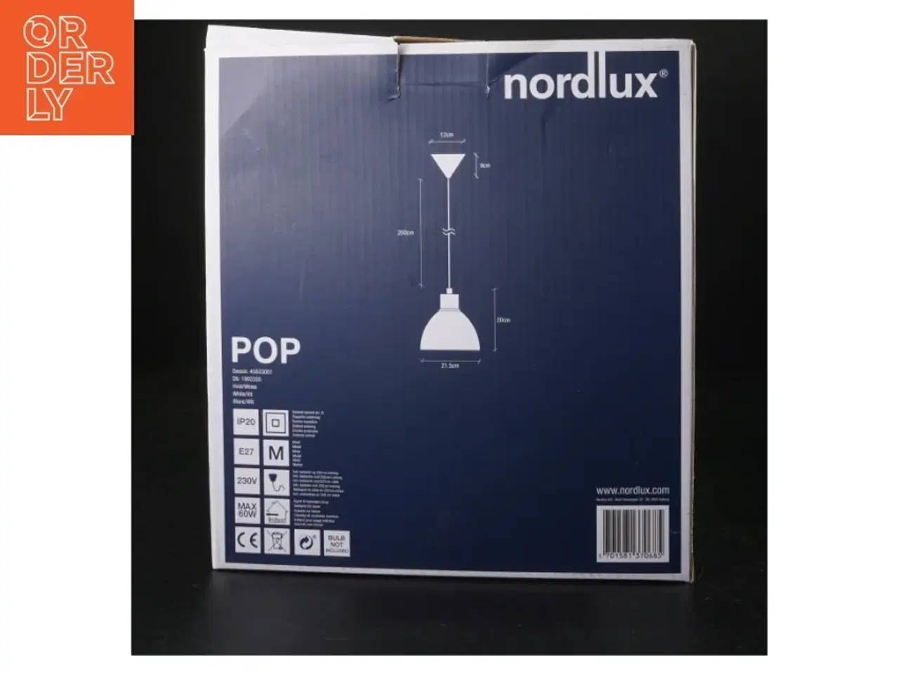 Billede 2 - POP Pendel fra Nordlux (str. Diameter 21,5 cm, højde 20 cm)
