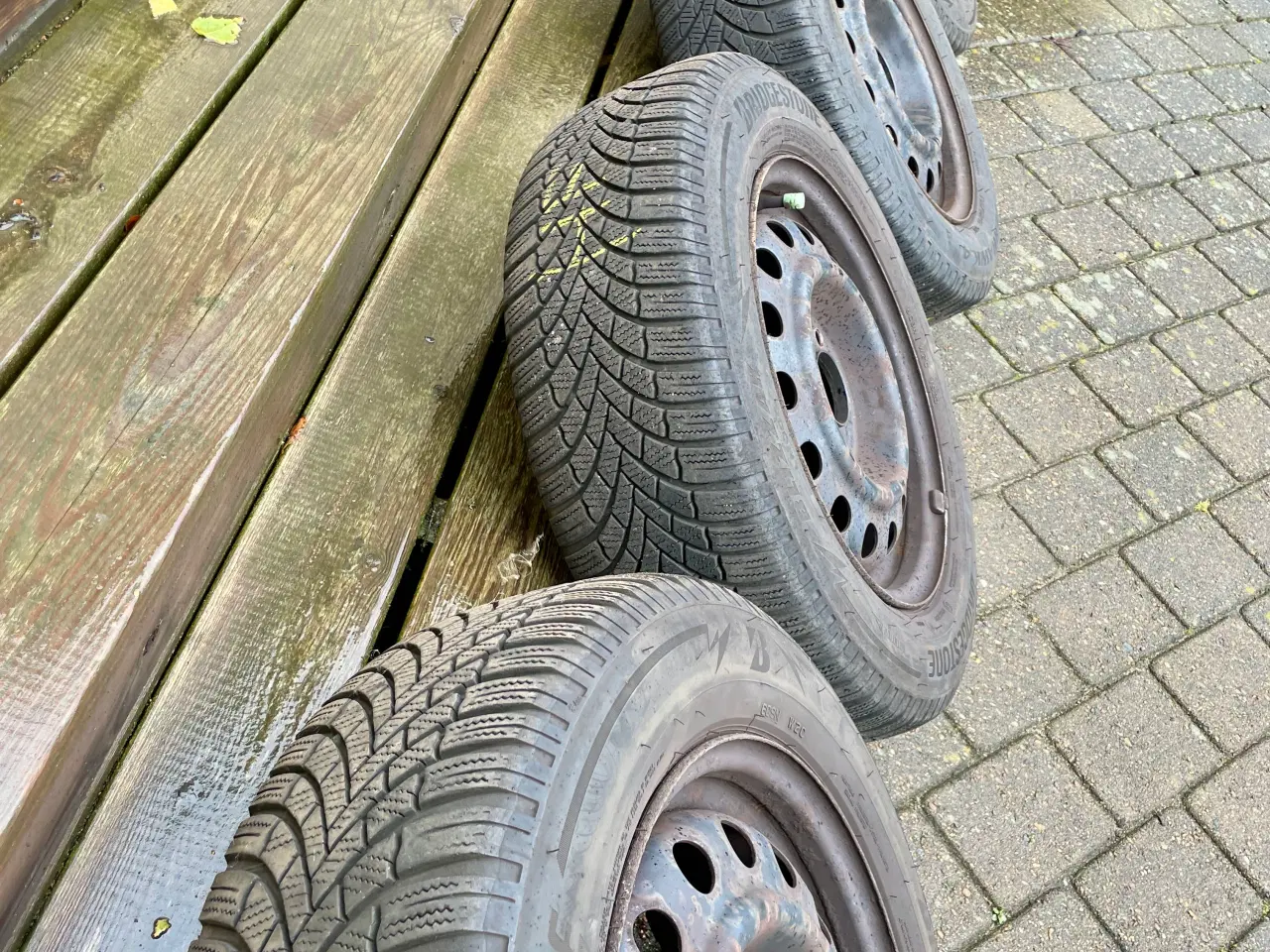 Billede 2 - Kia/Hyundai stålfælge med vinterdæk 