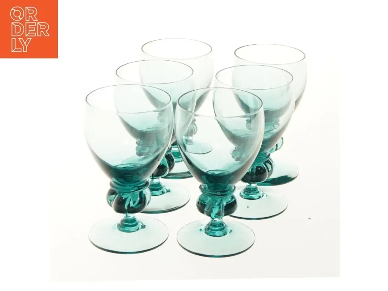 Billede 1 - Sæt af seks glas fra Holmegaard (str. Ø 6,5x11,5 cm)