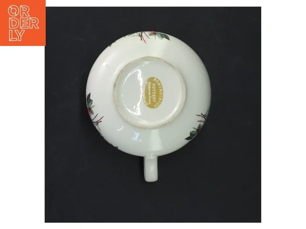 Billede 3 - Porcelænskop med rosemotiv fra Portmeirion Pottery (str. Ø 11 cm)