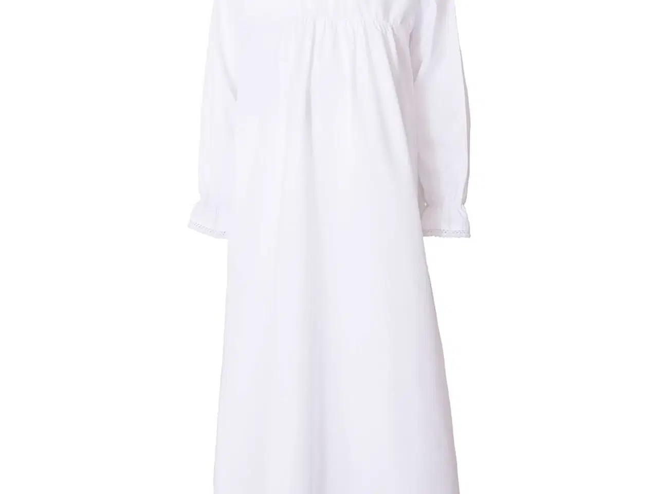 Billede 1 - Luciakjole, L: 101 cm, B: 45 cm, str. 122/128 cm, hvid, 1 stk.