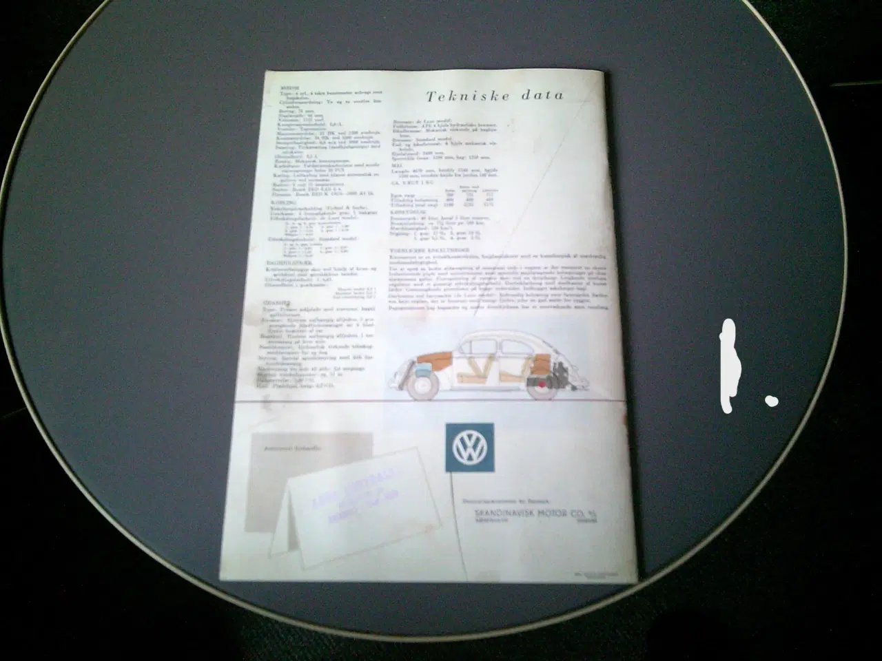 Billede 2 - VW VETERAN BROCHURE ÅRG. CA 50. 