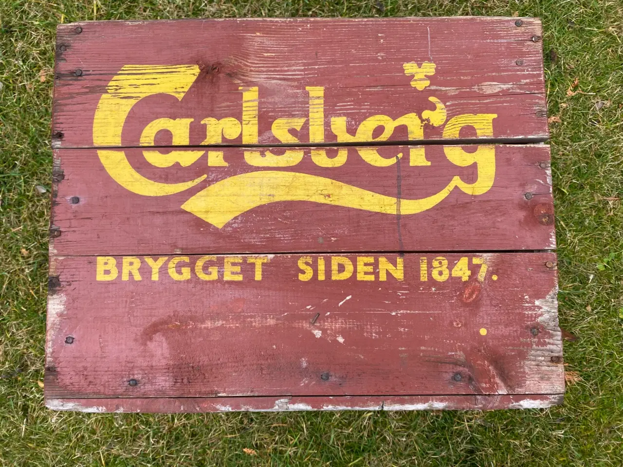 Billede 2 - Ølkasse i træ fra bryggeriet Carlsberg