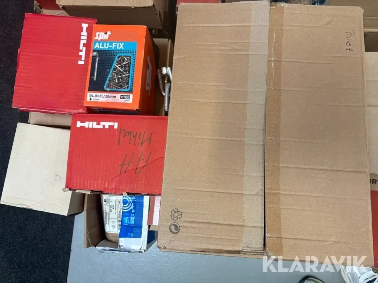 Billede 1 - LOT: bolte, møtrikker, popnitter, og diverse Hilti Og Andre