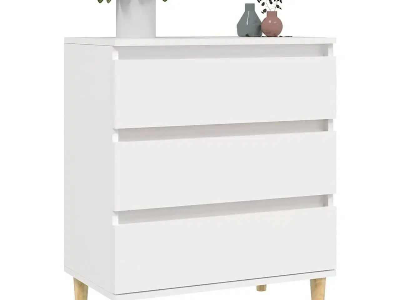 Billede 4 - Skænk 60x35x70 cm konstrueret træ hvid