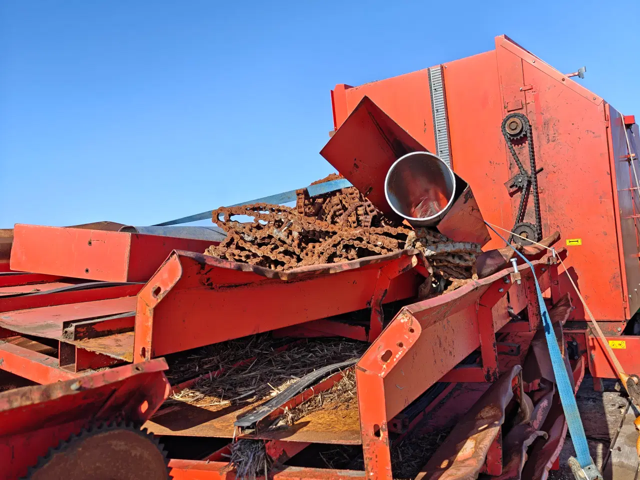 Billede 15 - Linka halmoprivet til bigballer