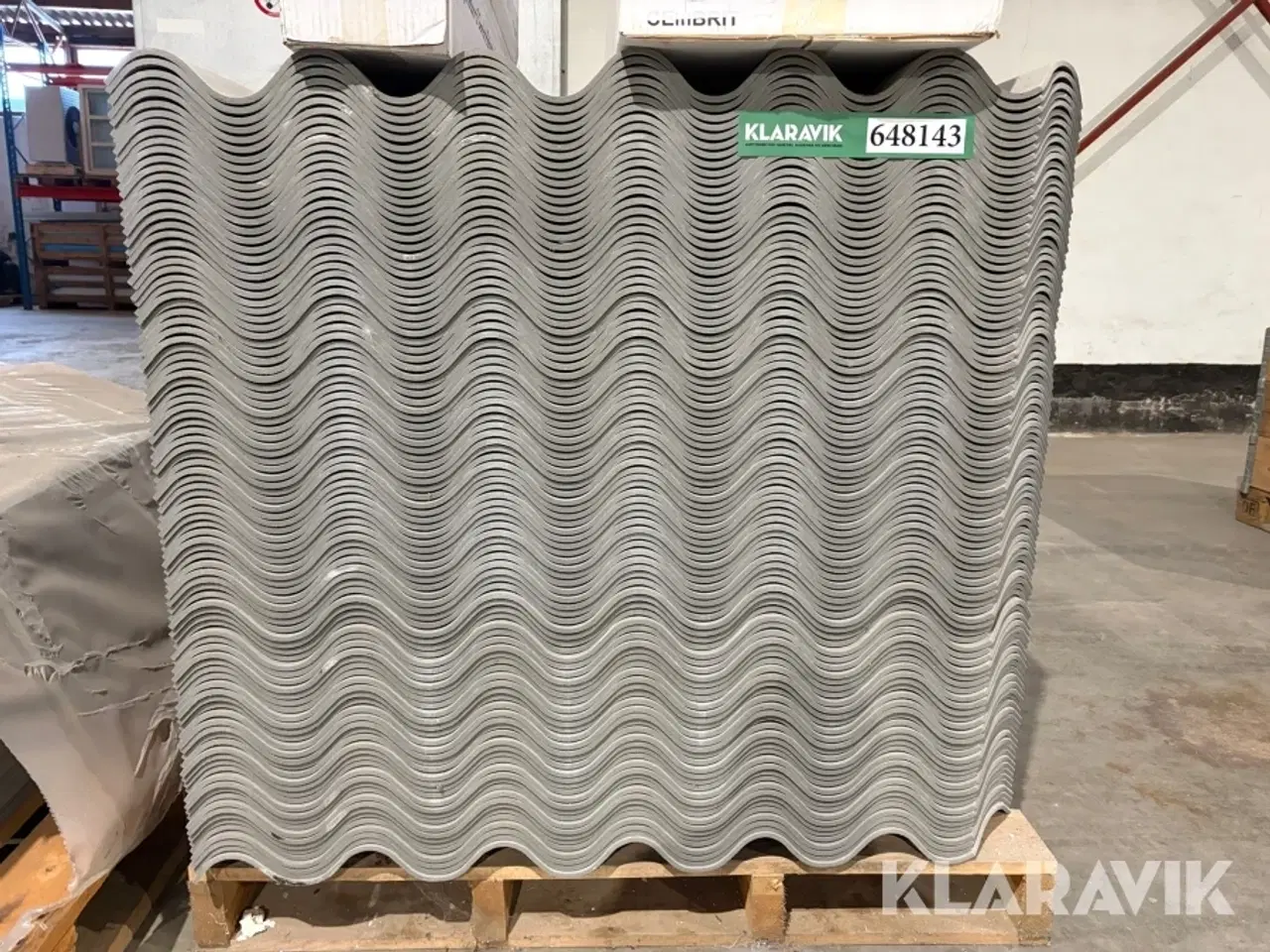 Billede 2 - Tageplader + rygning Cembrit Bølgeplader 100 styk plader + 70 styk rygninger