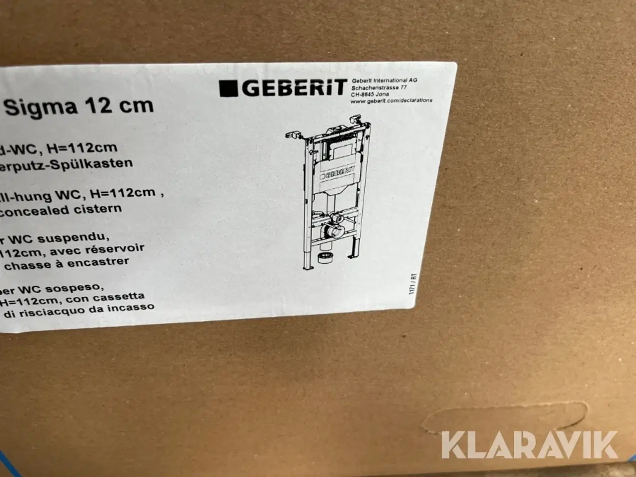 Billede 10 - 2 styk indbygningssisterner og 1 styk toilet GEBERIT OG IFÖ
