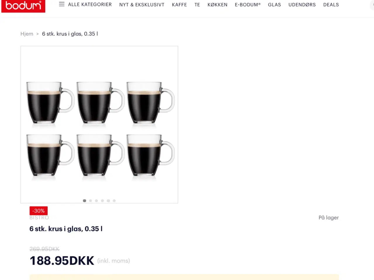 Billede 3 - Bodum kaffekrus 9 stk