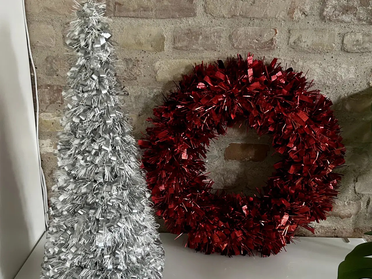 Billede 1 - Tinsel krans og træ