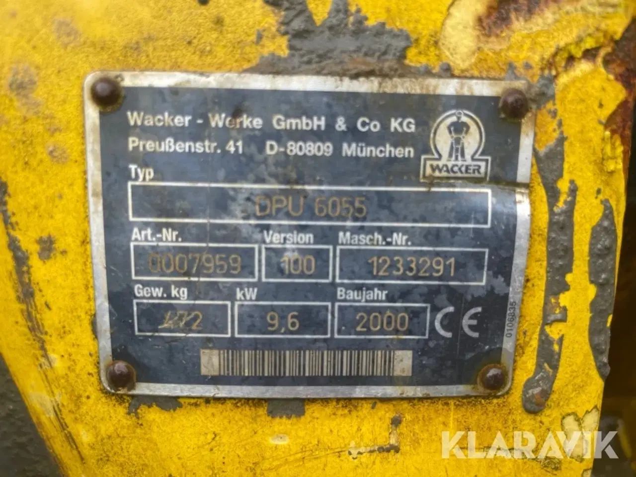 Billede 9 - Pladevibrator Wacker DPU 6055