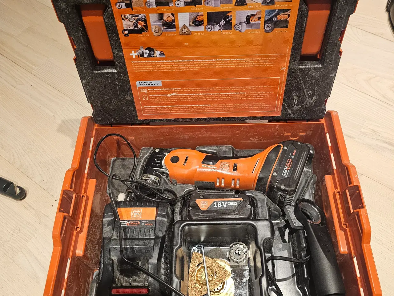 Billede 2 - Fein cutter 2x4ah batteri