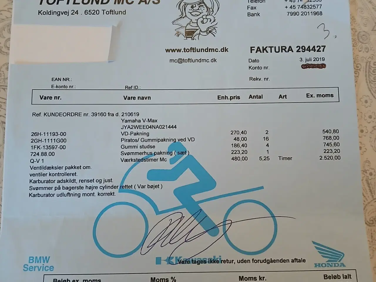 Billede 16 - Yamaha V Max, Meget velholdt fra 1992 # Sælges