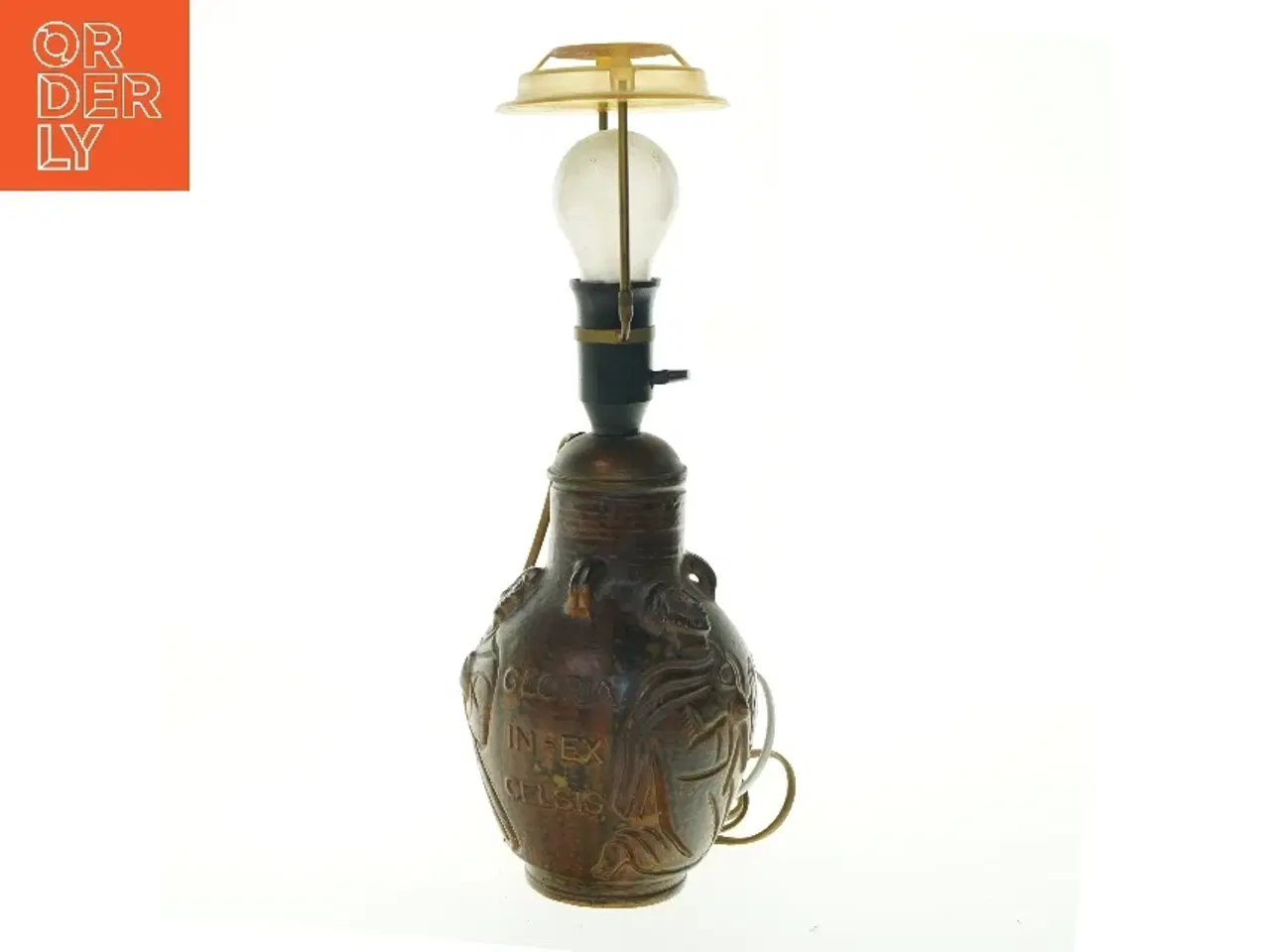 Billede 1 - Royal Copenhagen Art Pottery 2966 RC Jar with motives: Petrus Gloria in Excelsis Deo 21 cm, Jais Nielsen fra Royal Copenhagen (str. 39 cm)