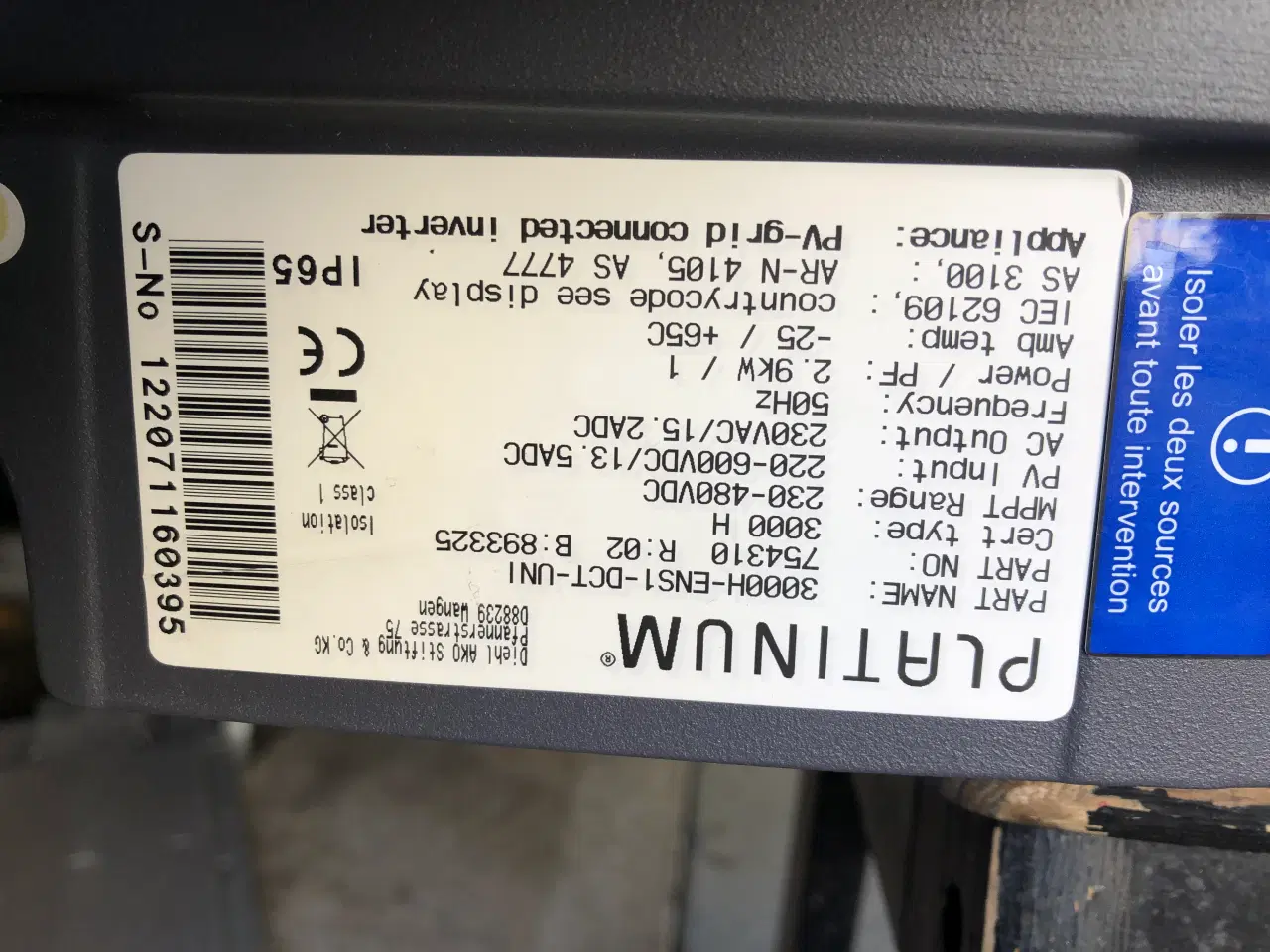 Billede 3 - platinum solar inverter                           