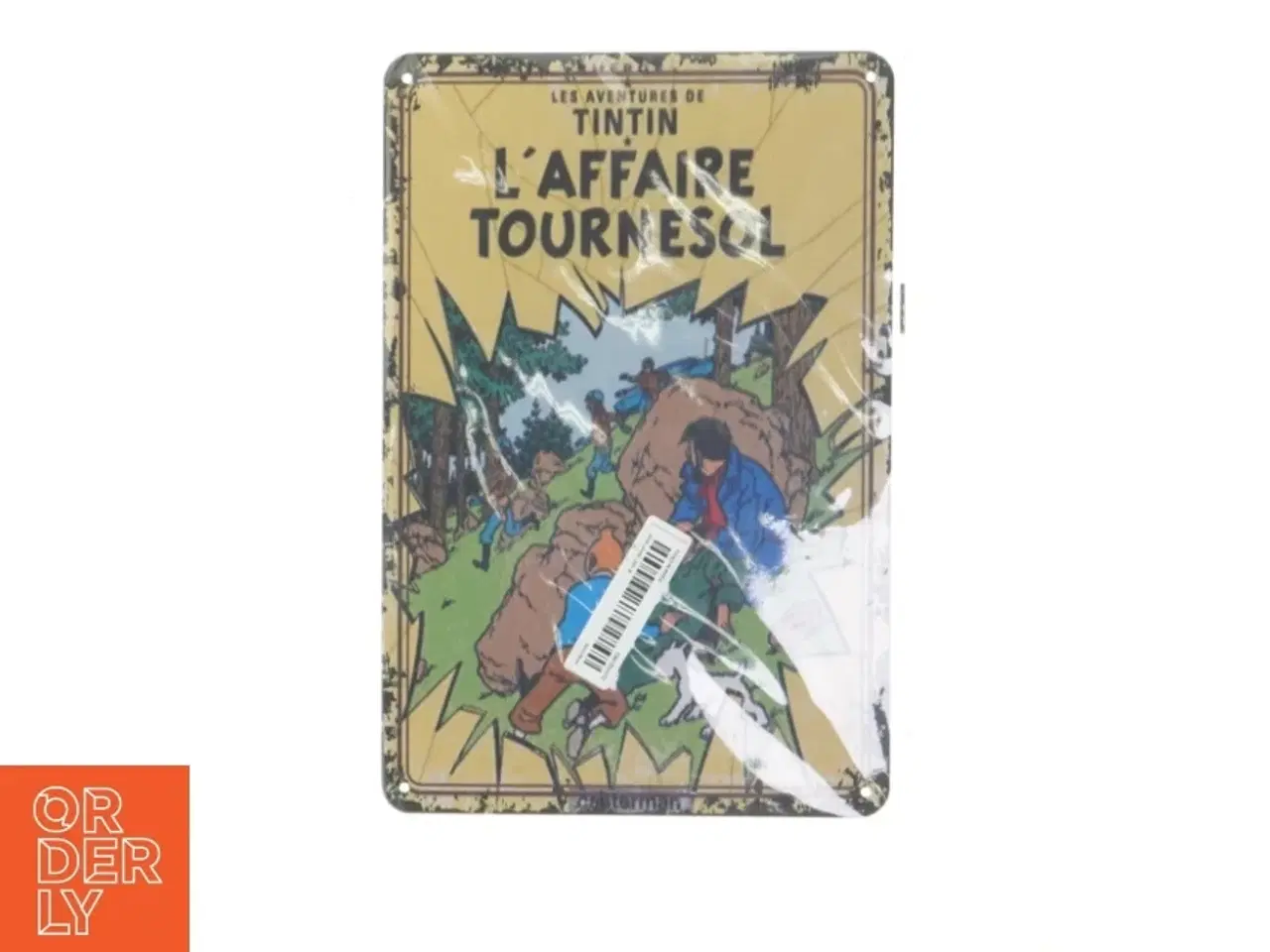 Billede 3 - 4 stk Tintin metal skilte (str. 30x20 cm)