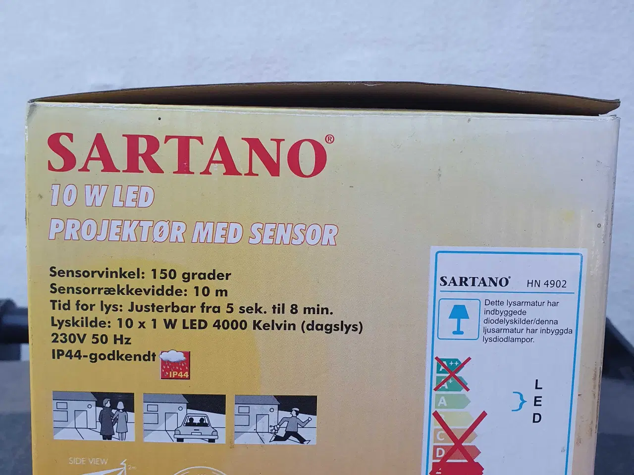 Billede 3 - Sartano 10w led projektør med sensor 