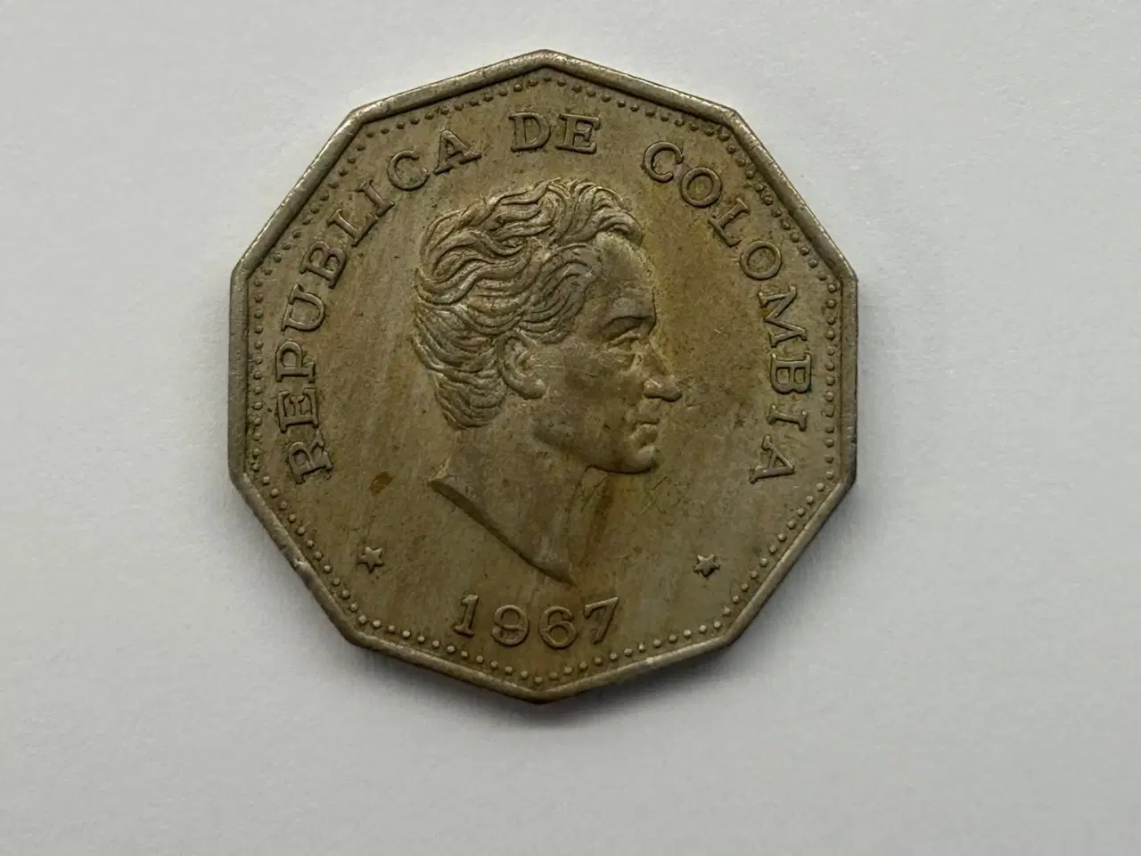 Billede 2 - 1 Peso Colombia 1967