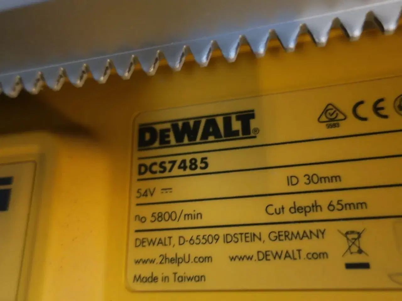 Billede 4 - Bordrundsav DEWALT DCS7485 med stativ