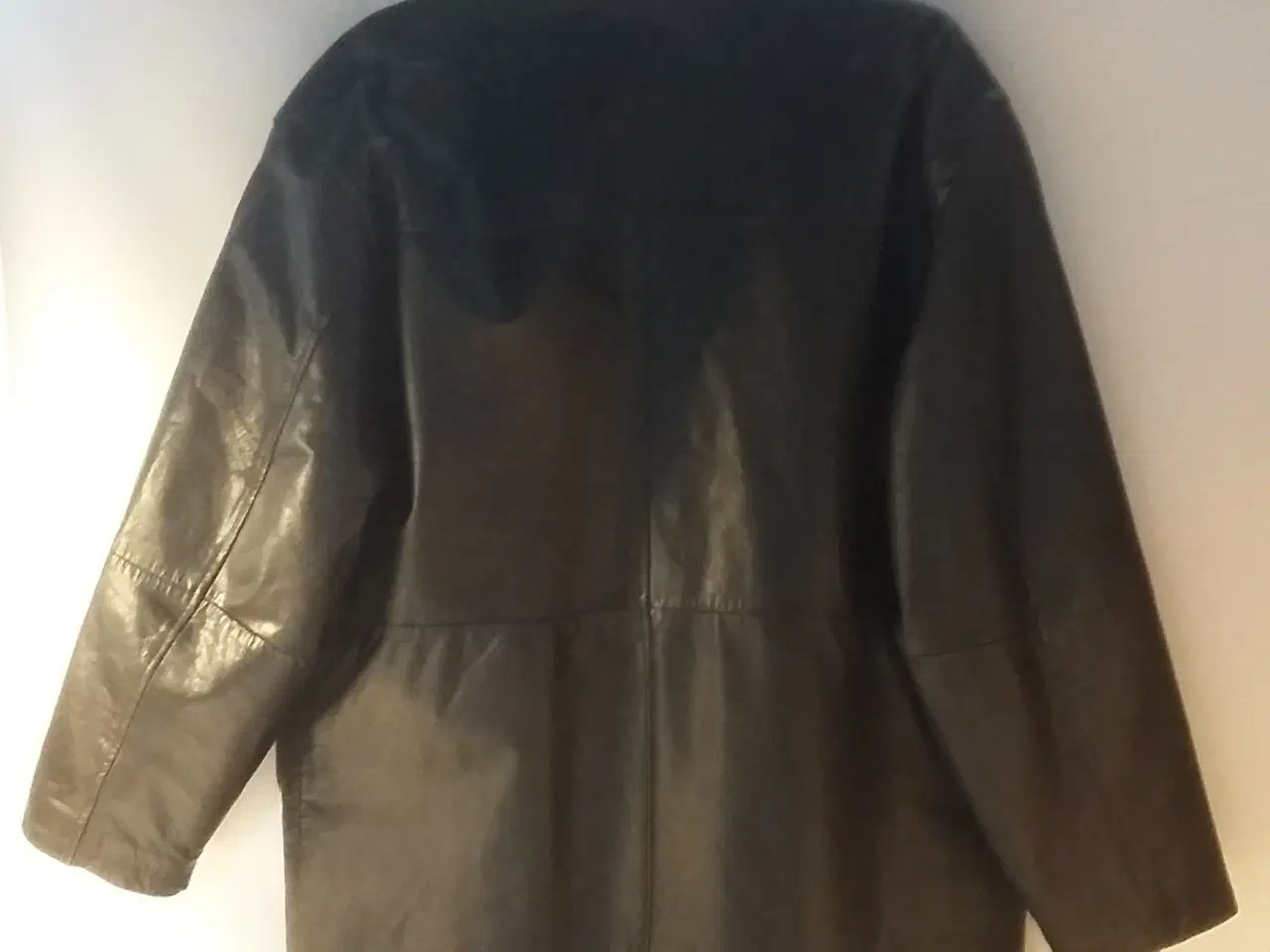 Billede 2 - JACK ASHORE LÆDER JAKKE/FRAKKE