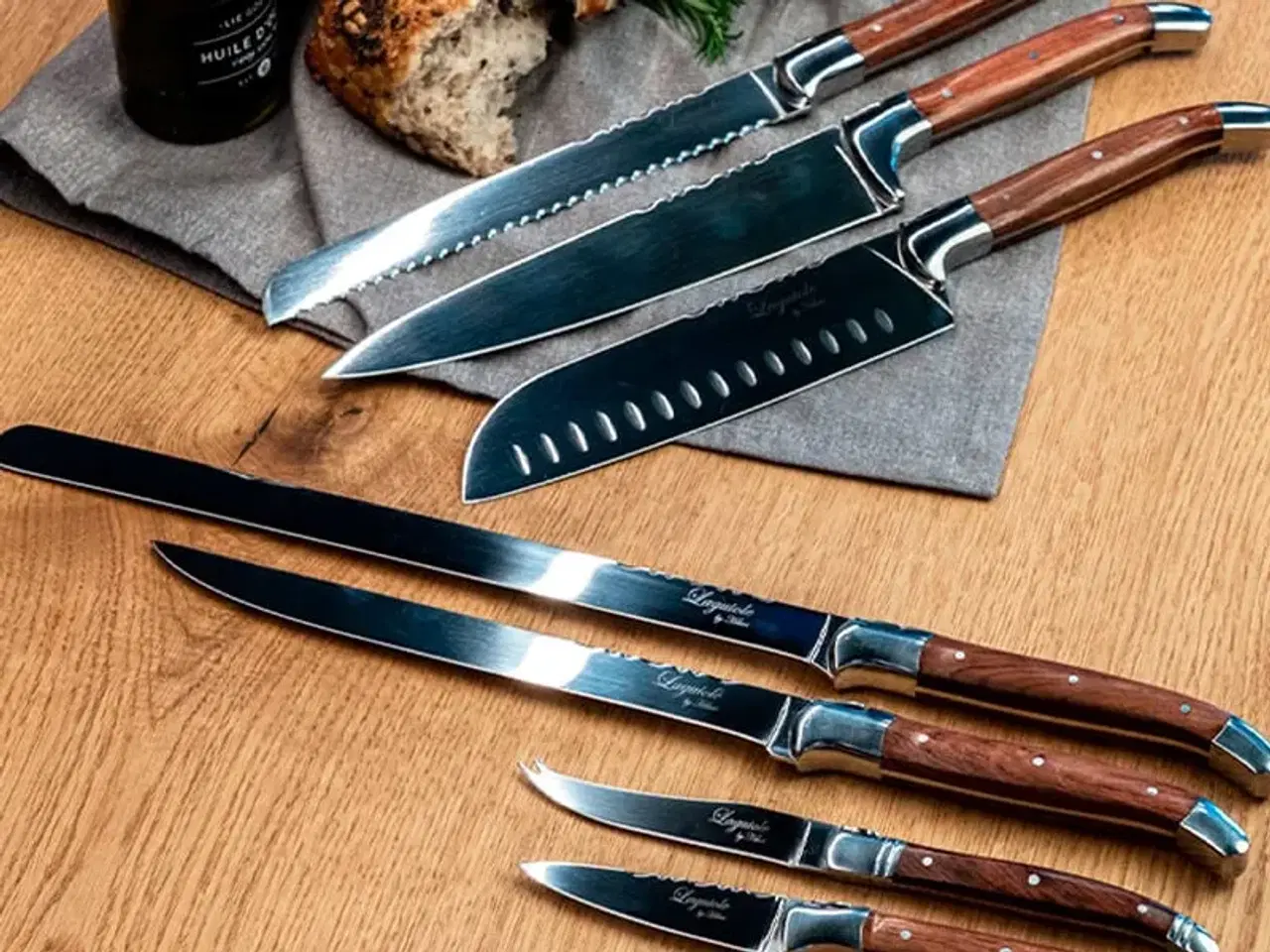 Billede 2 - Laguiole By Hâws Knivsæt Chef Rosewood 7 stk