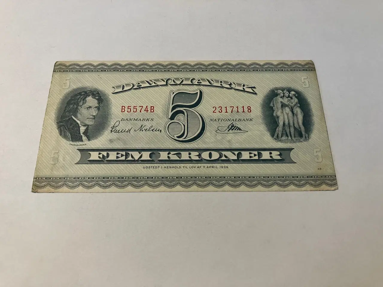 Billede 1 - 5 Kroner B5 1957