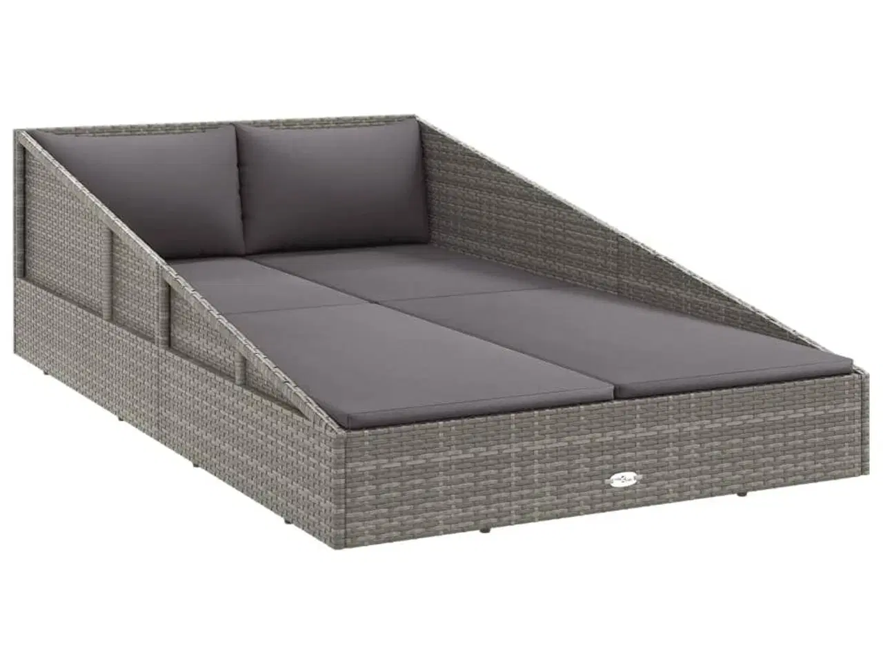 Billede 1 - Solseng 110x200 cm polyrattan grå