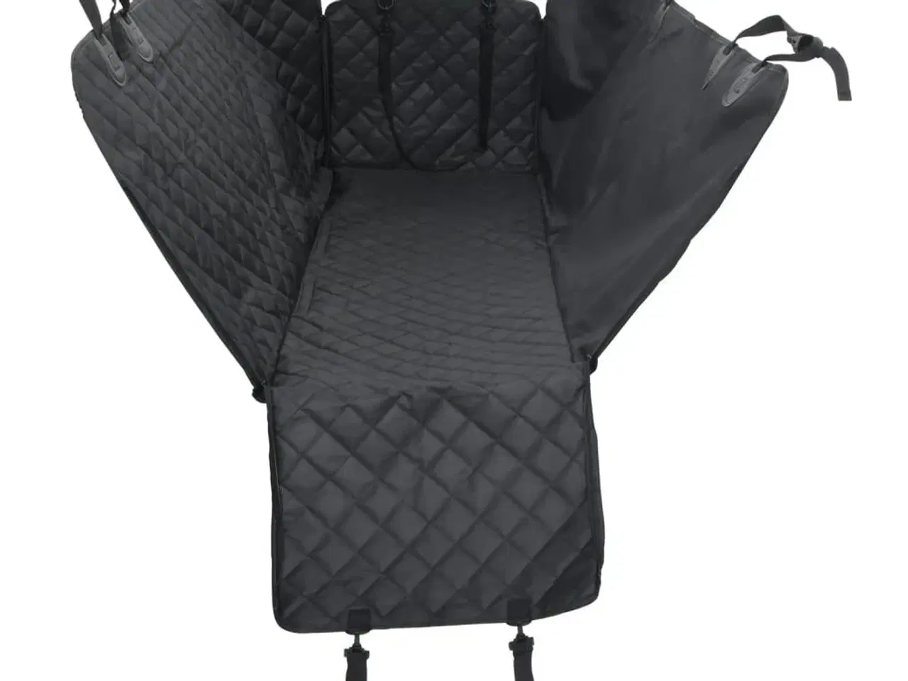 Billede 5 - Hundetæppe til bil 137x46x50 cm sort