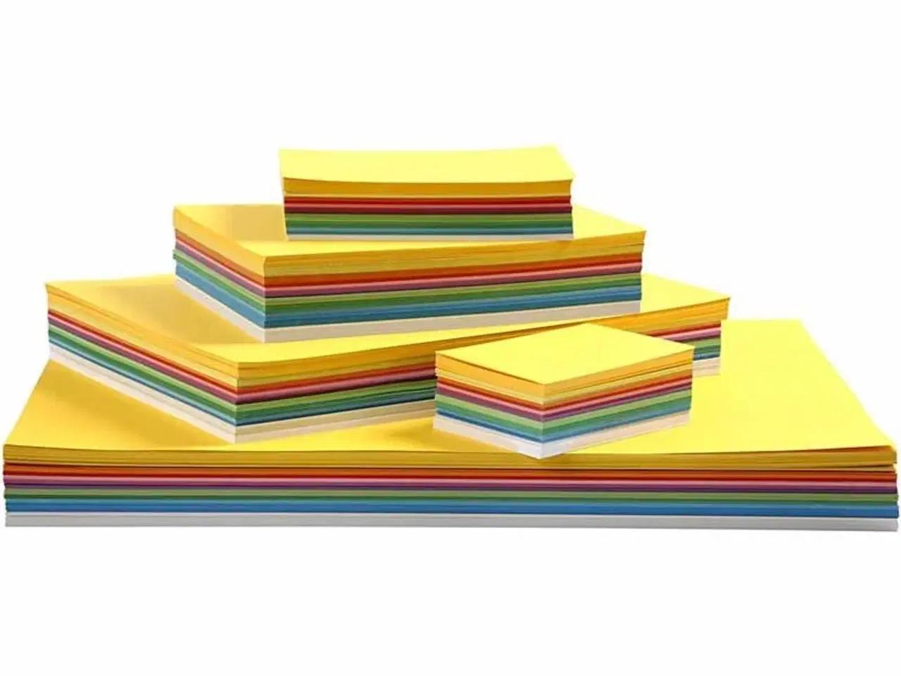 Billede 1 - Forårskarton, A2,A3,A4,A5,A6, 180 g, ass. farver, 1800 ass. ark/ 1 pk.