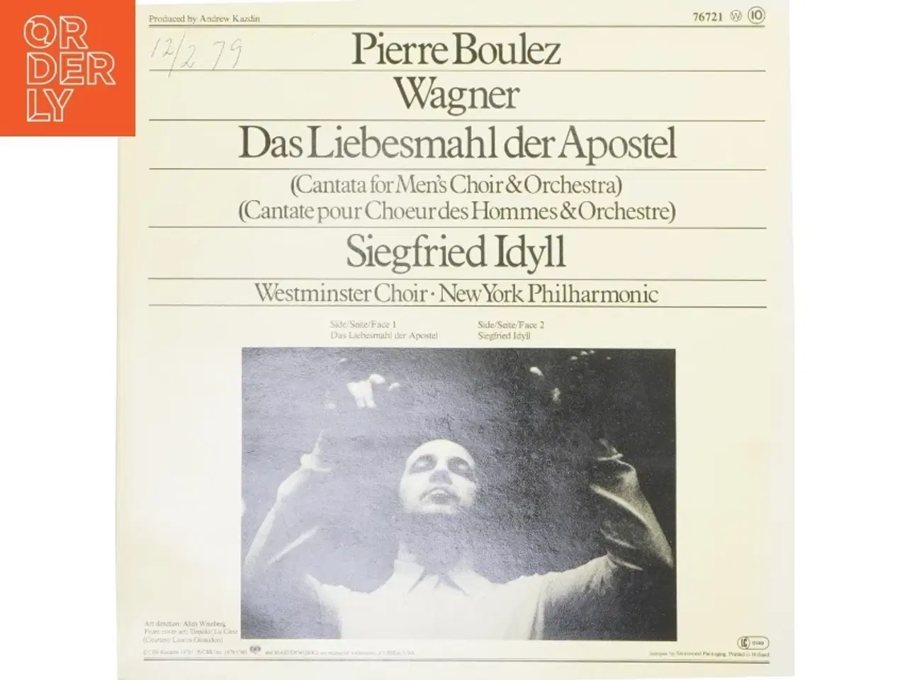 Billede 2 - Vinylplade Wagner: Das Liebesmahl der Apostel fra CBS Masterworks