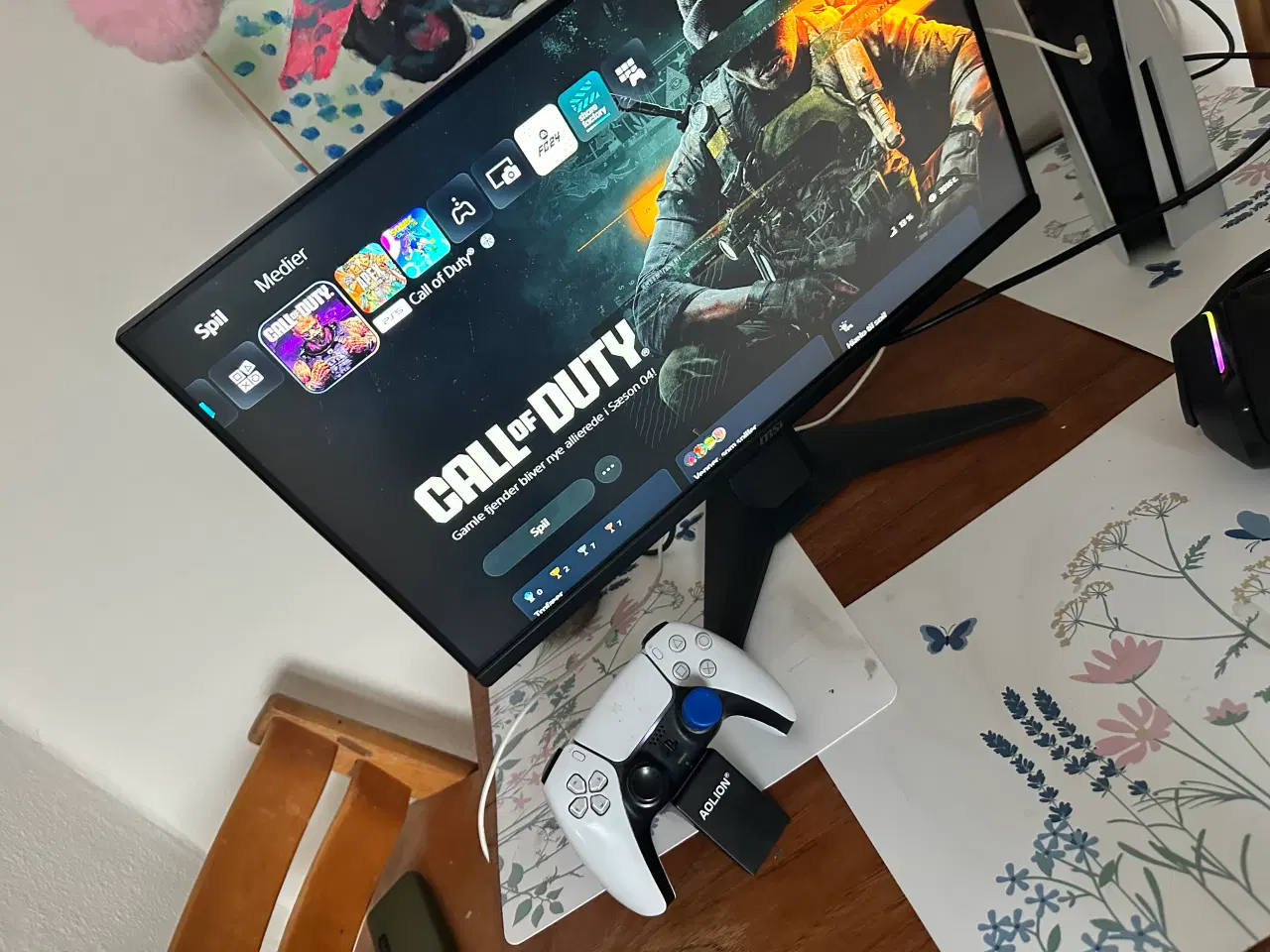 Billede 2 - Playstation 5 med SKÆRM/HEADSET osv