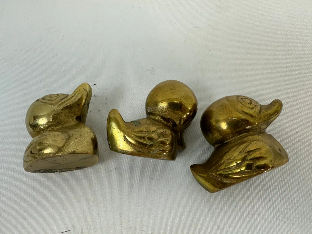 Billede 12 - 3 stk. små vintage messing ænder