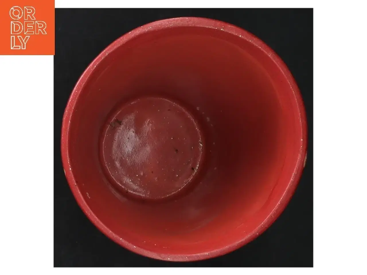 Billede 2 - Rød dekorationspotte (str. H. 14 cm)