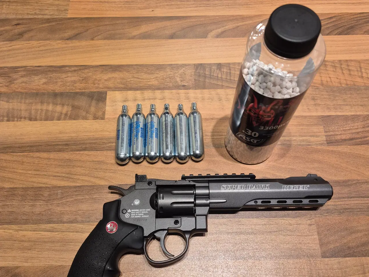 Billede 6 - Ruger – 8 Inch SuperHawk Full Metal Co2, Sort Ny