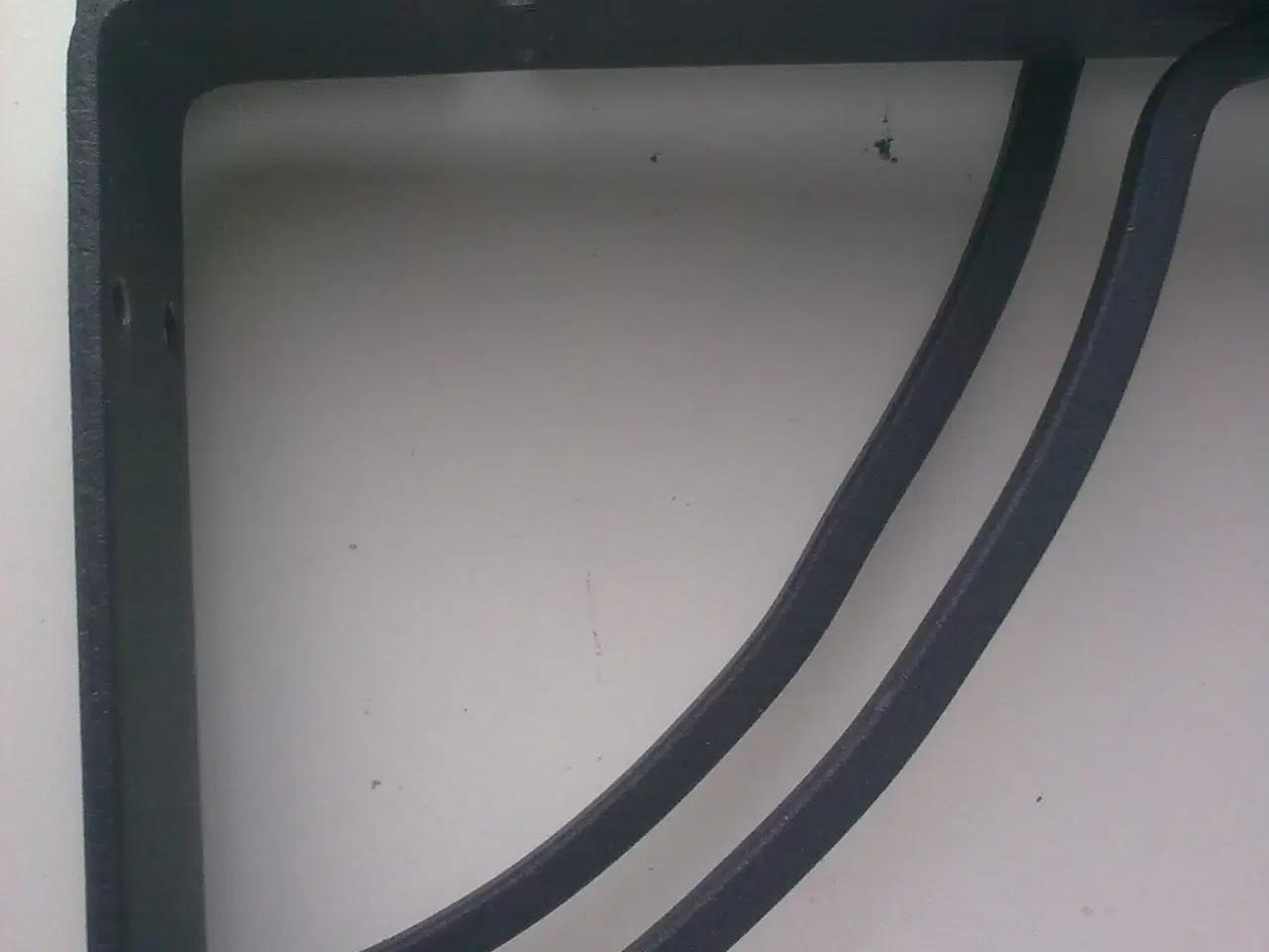 Billede 3 - Hyldeknægte 2 stk. støbejern sort mat