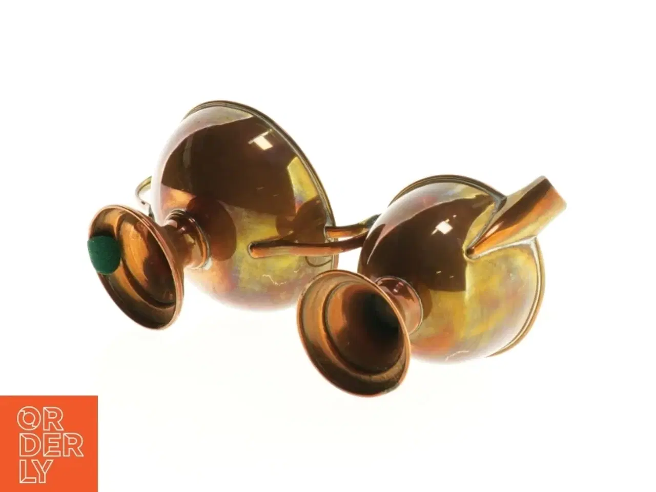Billede 2 - Sæt med skål og kande i bronze (str. 8 cm)