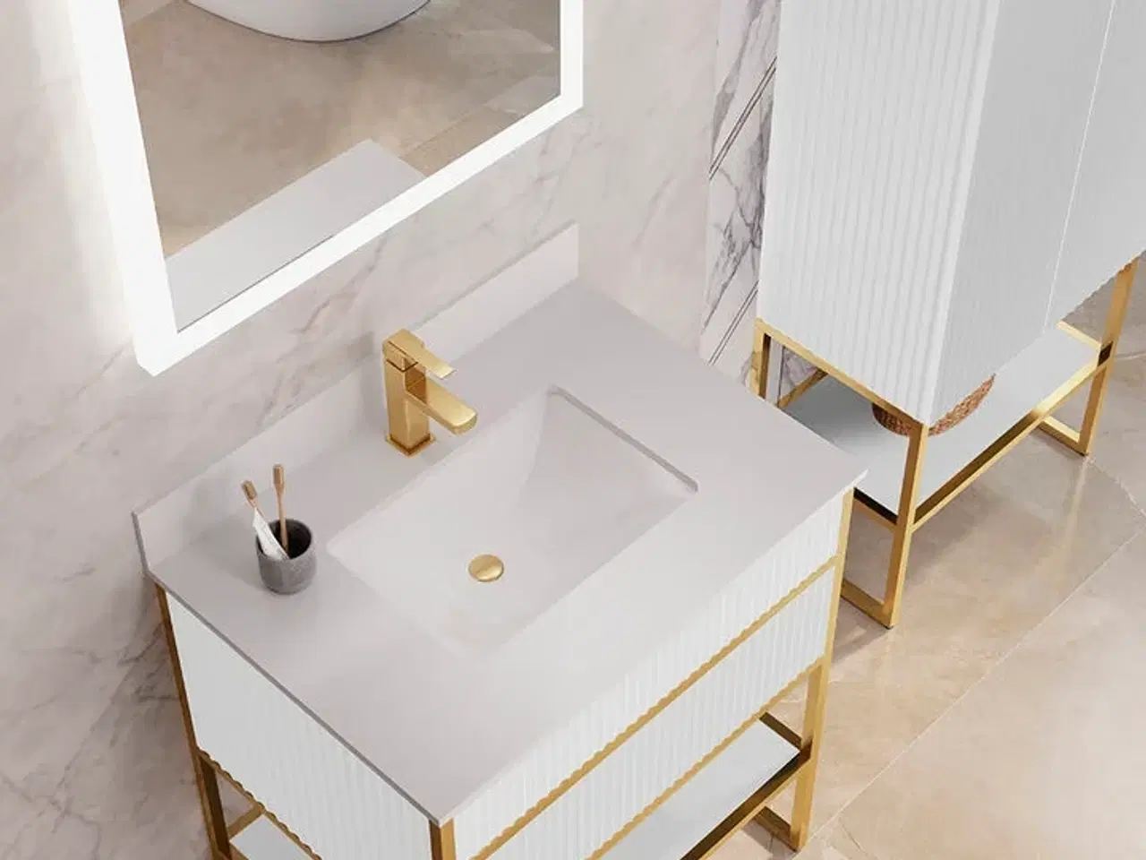 Billede 2 - Baderumsmøbel, Angels White 75