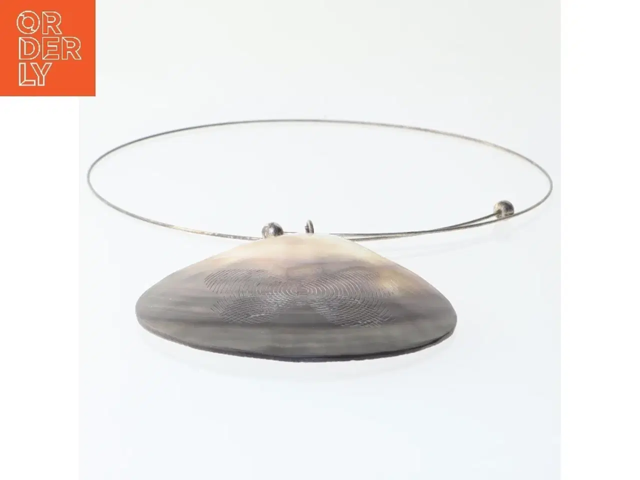 Billede 3 - Halskæde med musling vedhæng (str. Ø 12 cm)