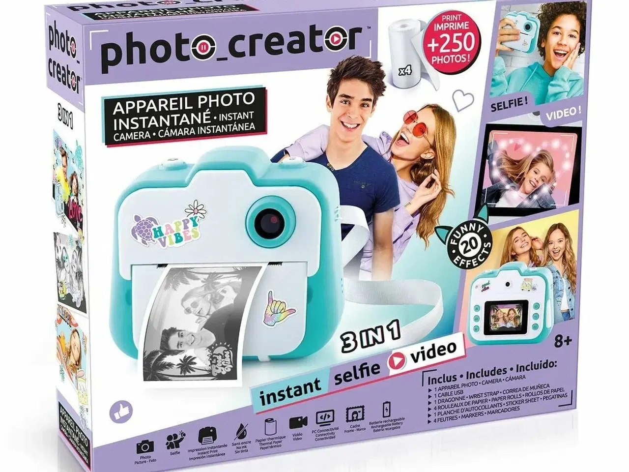 Billede 9 - Børnekamera med printer Canal Toys - blå, 12 MP, 2,4"