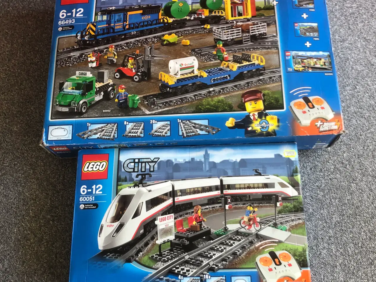 Billede 1 - Kæmpe togbane med ekstra skinner