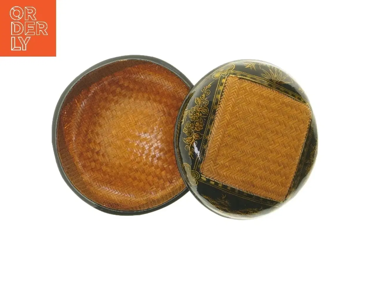 Billede 4 - Vintage japansk lakvarekurv 1920'erne (str. Ø 22 cm)