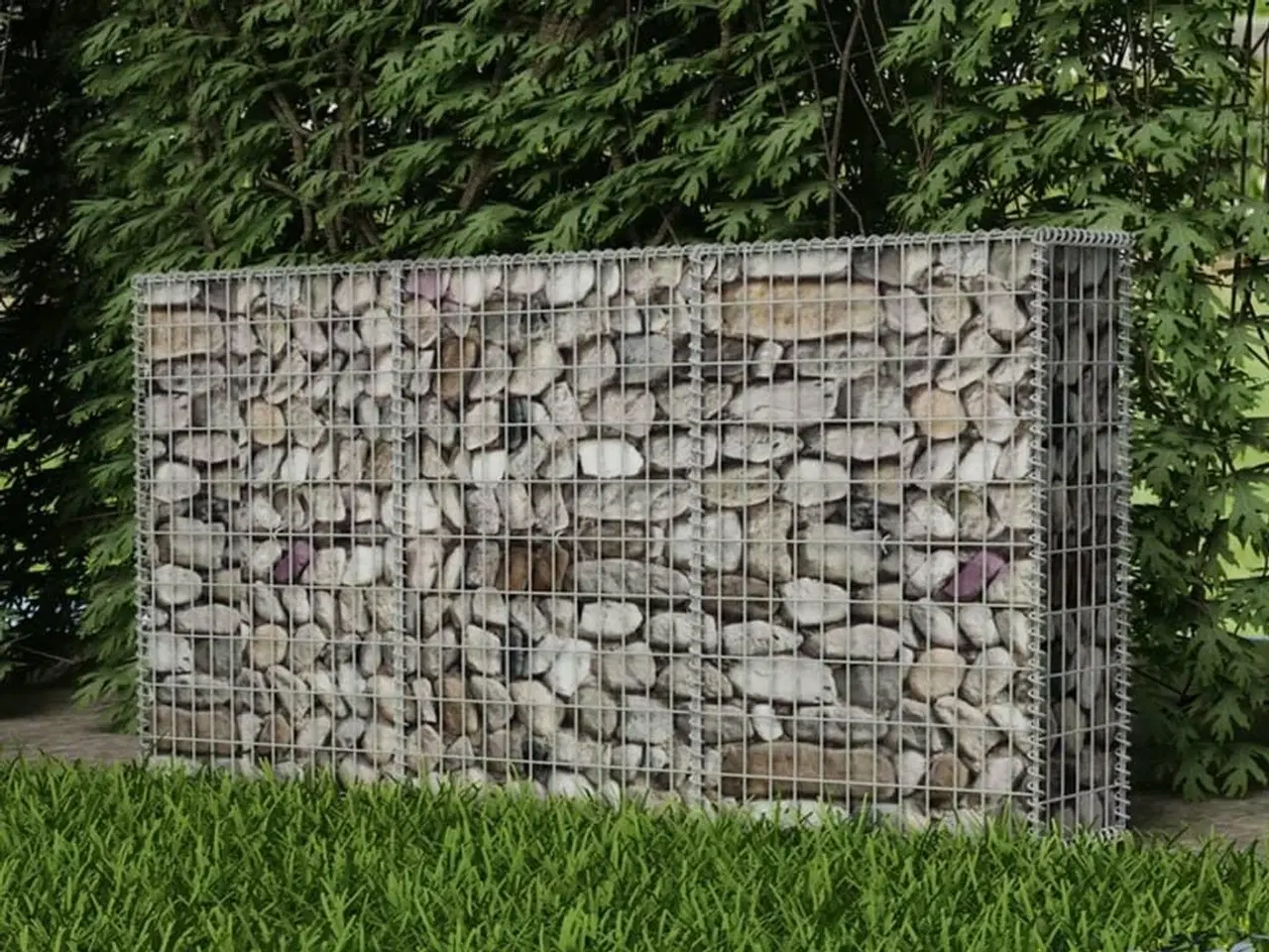 Billede 3 - Gabionkurv 200 x 30 x 100 cm galvaniseret stål
