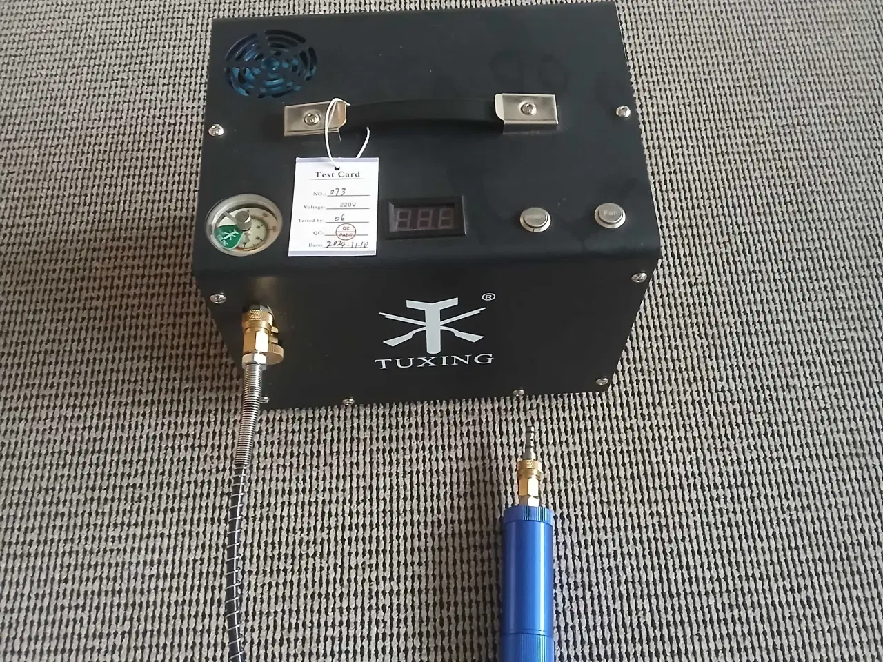 Billede 2 - “PCP kompressor 300 bar – næsten ny, komplet sæt”