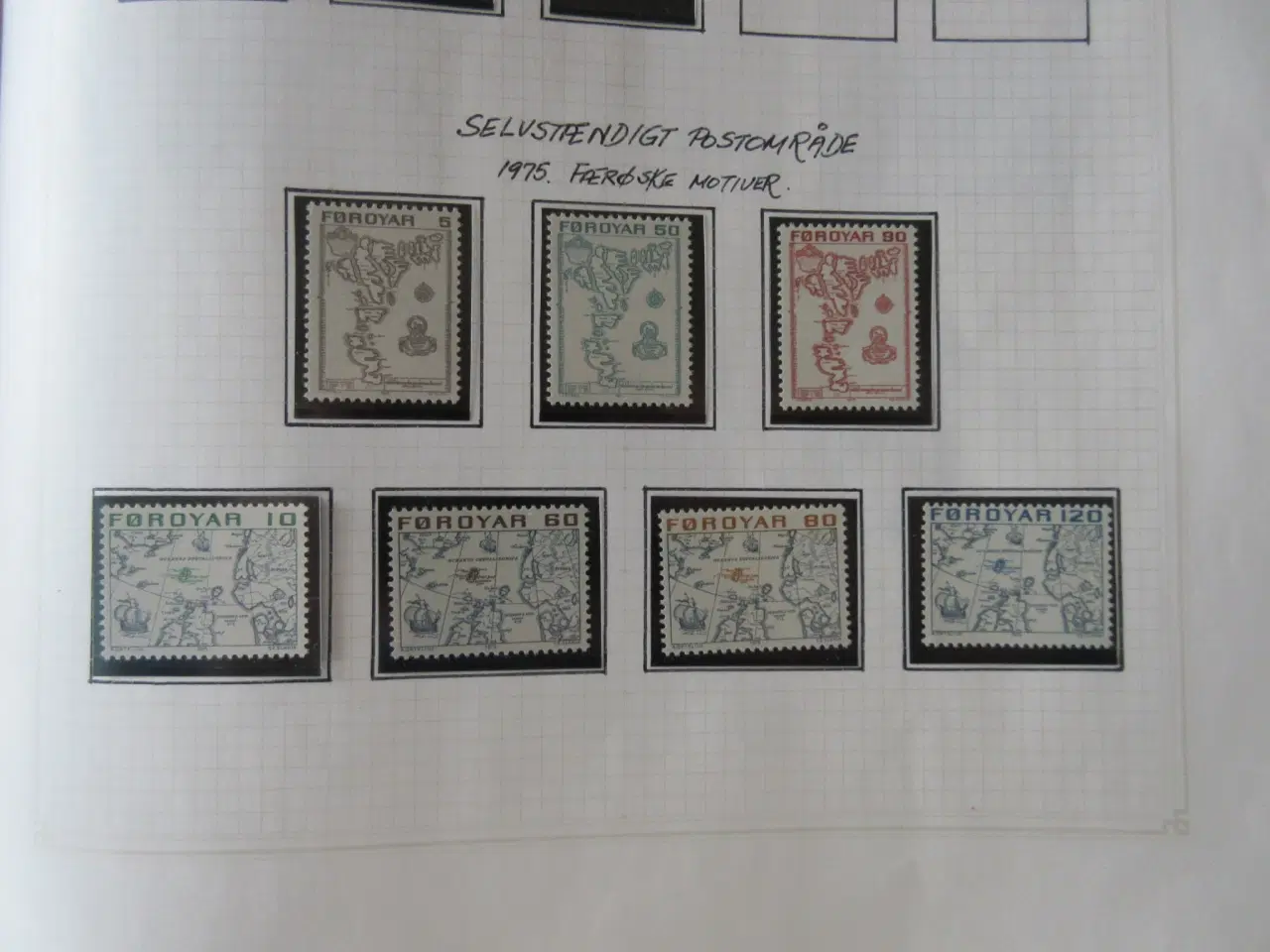 Billede 2 - Færøerne start samling postfriske frimærker