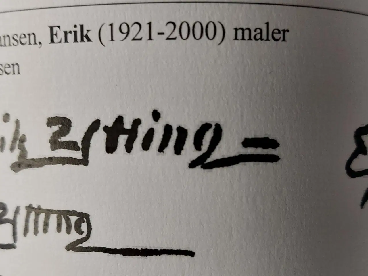 Billede 5 - ERIK YTTING ( 1921-2000 ) oliemaleri 